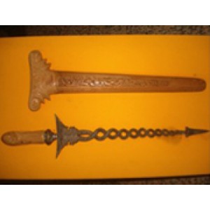 Keris Gambar Dua Ekor Naga Berpintal